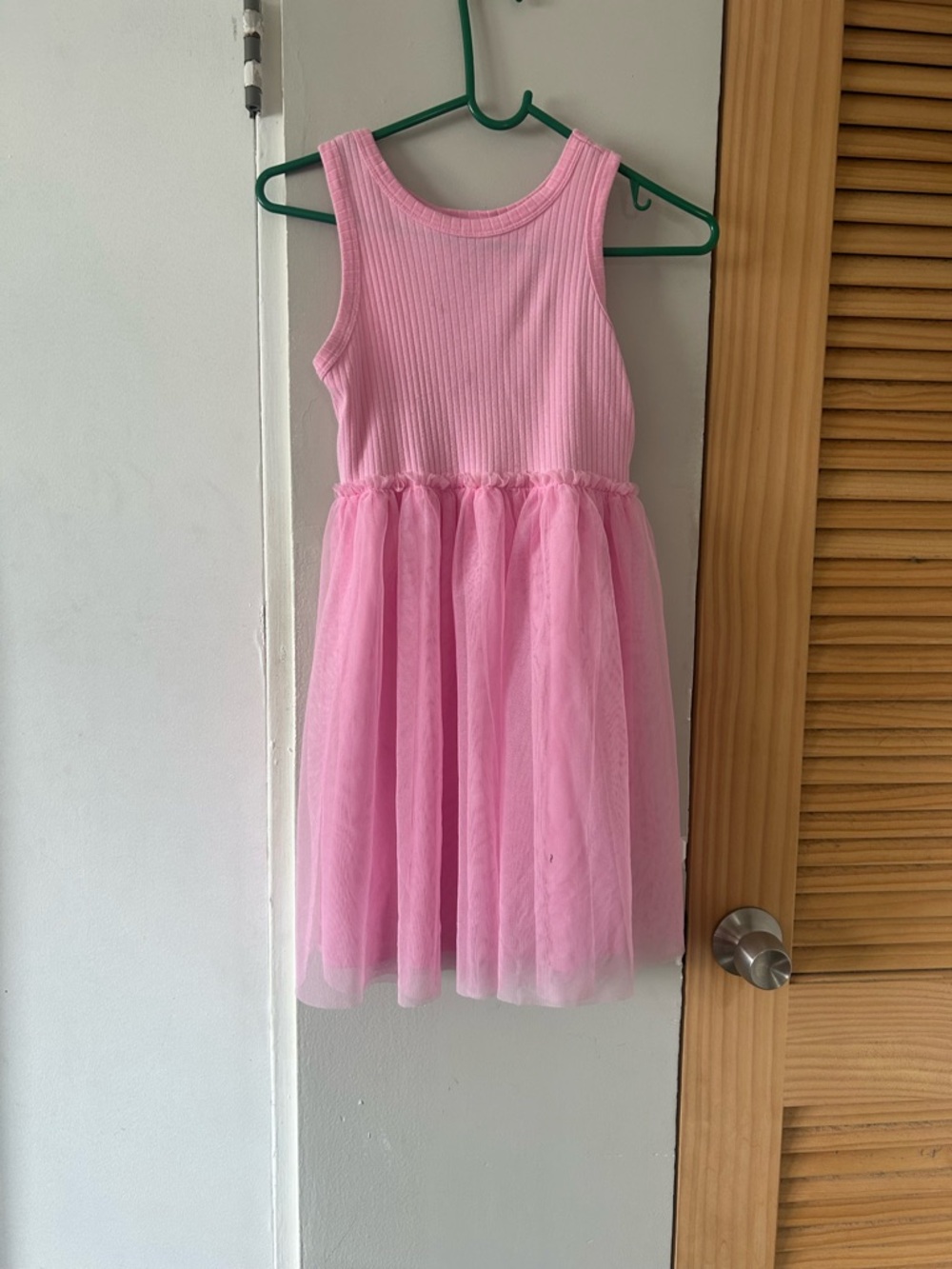wonder nation Pink Ribbed Tank Top